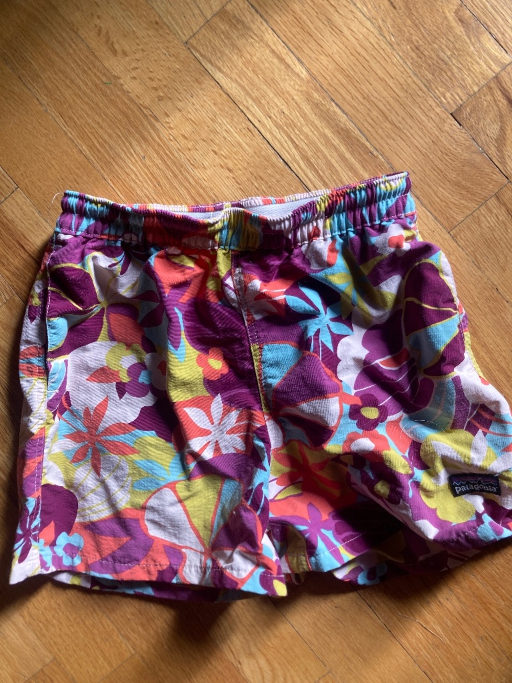 Girl's Patagonia Flower Shorts